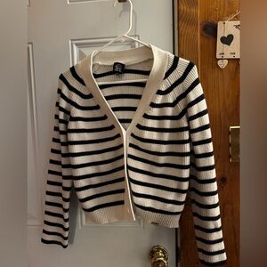 Black and white cardigan